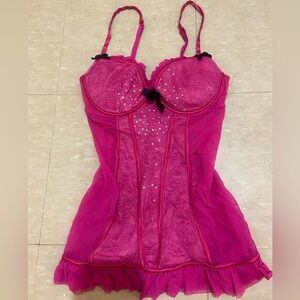 La senzas Pink lingerie top/clown top💋